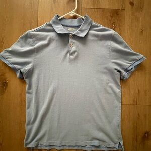 Izod Blue Polo Shirt Classic Short Sleeve